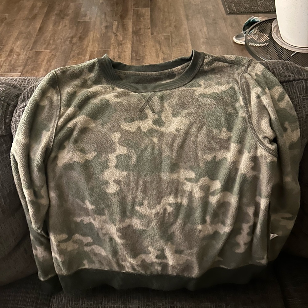 Cozy flannel crew neck